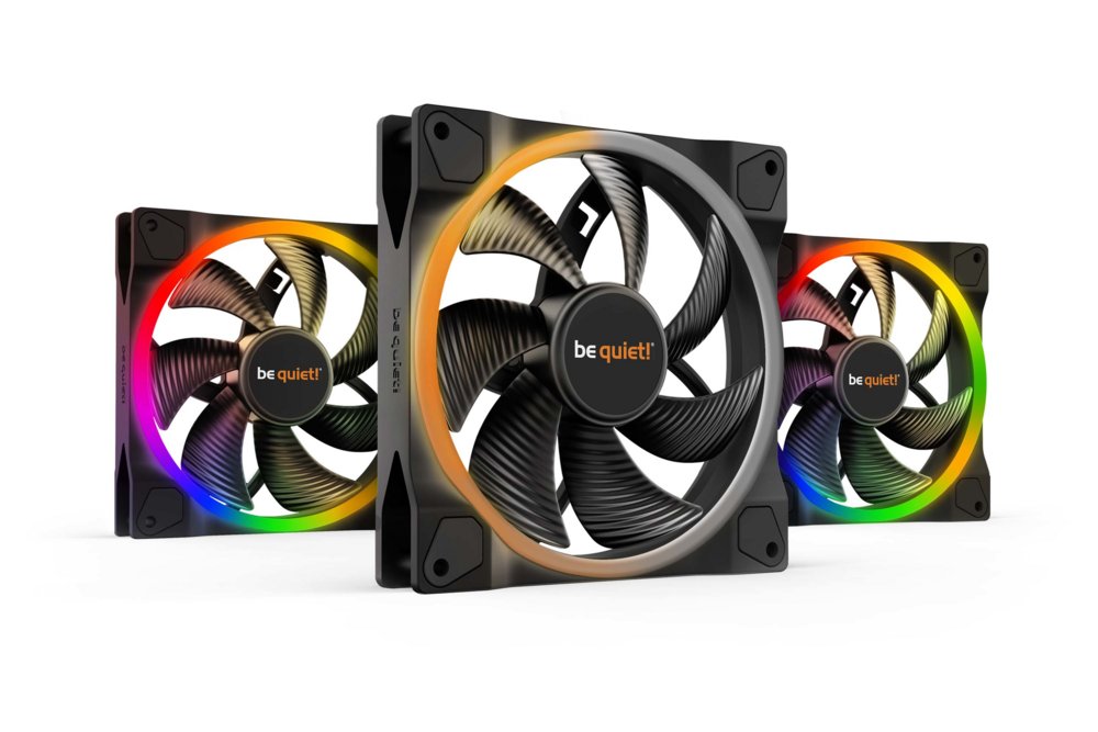 be quiet! Light Wings | 140mm PWM Triple Pack Computer behuizing Ventilator 14 cm Zwart 1 stuk(s) - Matmuis - Matmuis